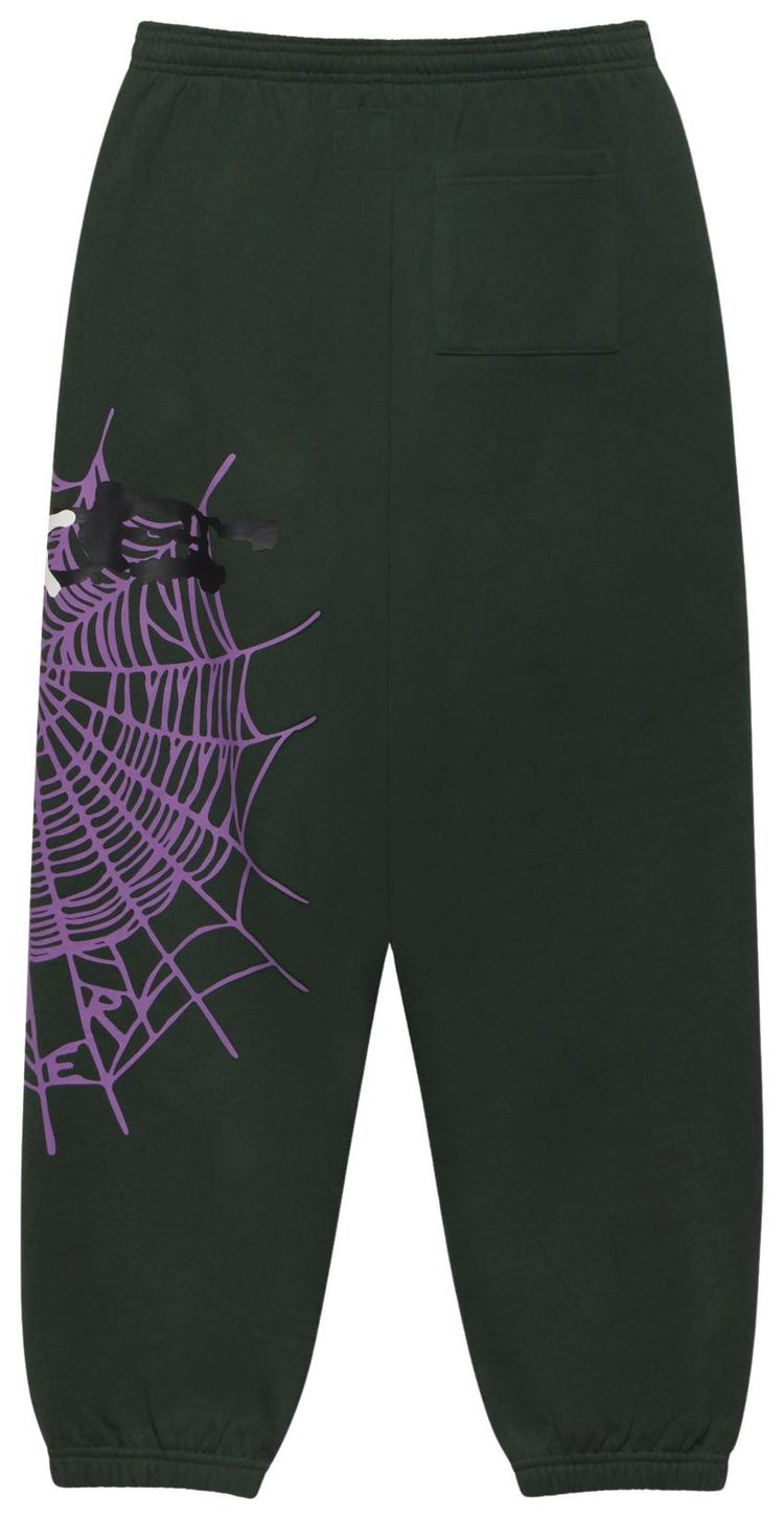 Sp5der Heavy Web Sweatpant Dark Green