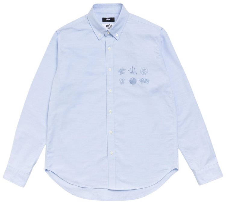 Stussy Junya Button Down Shirt Saxe Blue