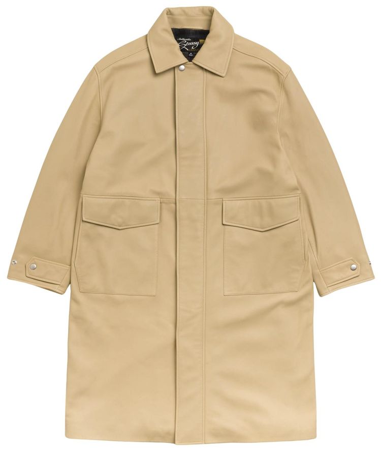 Stussy Leather Duster Sand