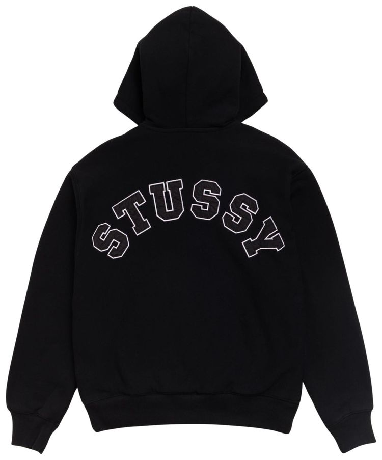 Stussy Double Faced Zip Hoodie Black