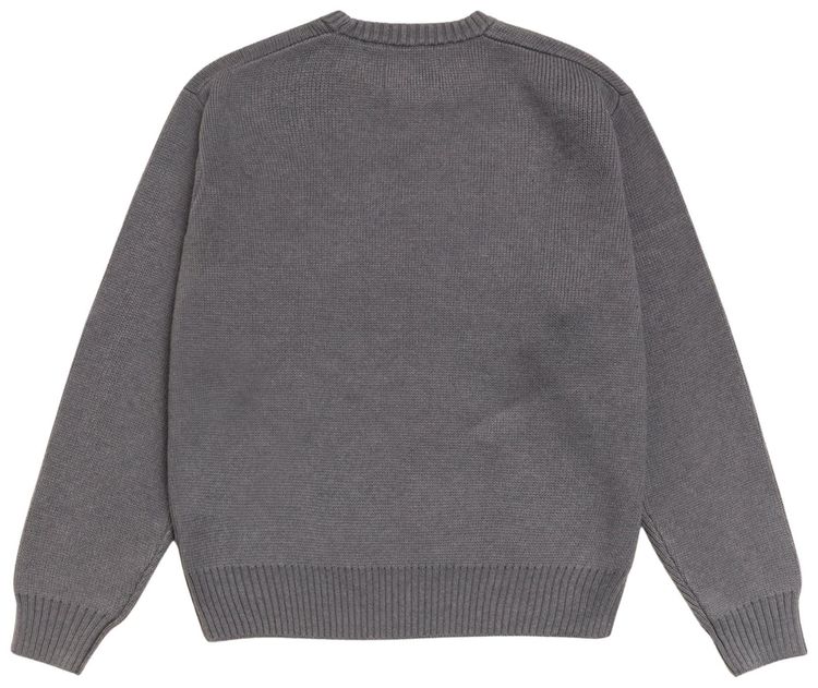 Stussy Striped Hibiscus Sweater Grey
