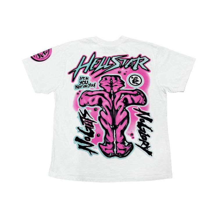 Hellstar Greatest Hits No Guts No Glory T Shirt White