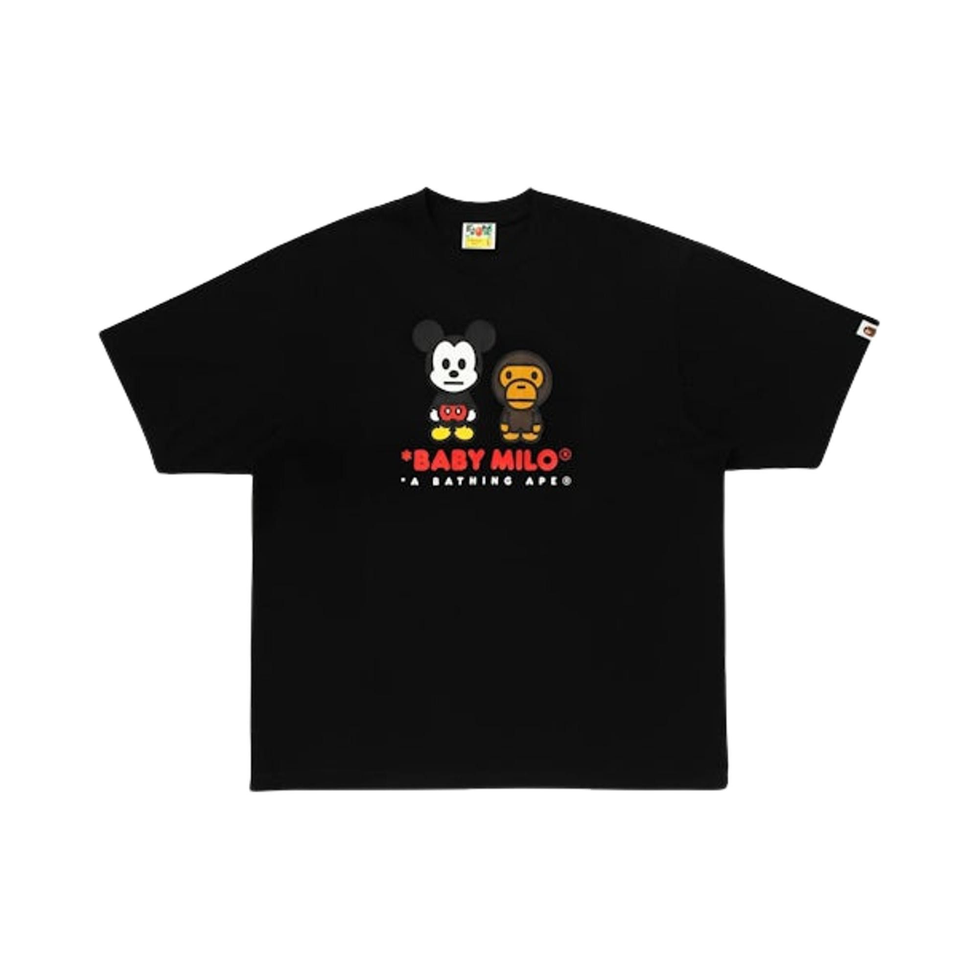 Buy BAPE X Disney Mickey Mouse Milo Relaxed Fit Tee 'Black