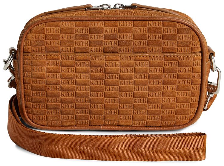 Kith Monogram Suede Crosswalk K20 Bag Argil