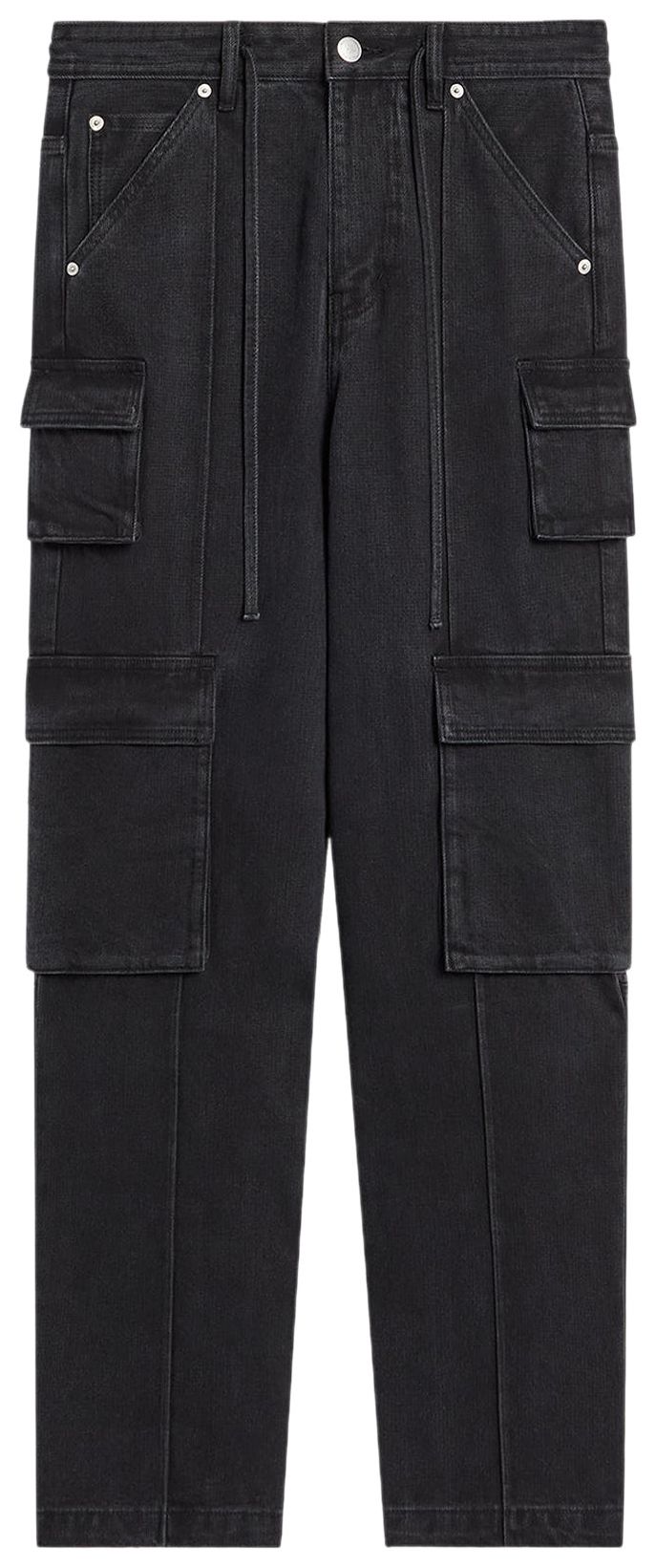 Kith Herringbone Denim Zane Cargo Pant Black