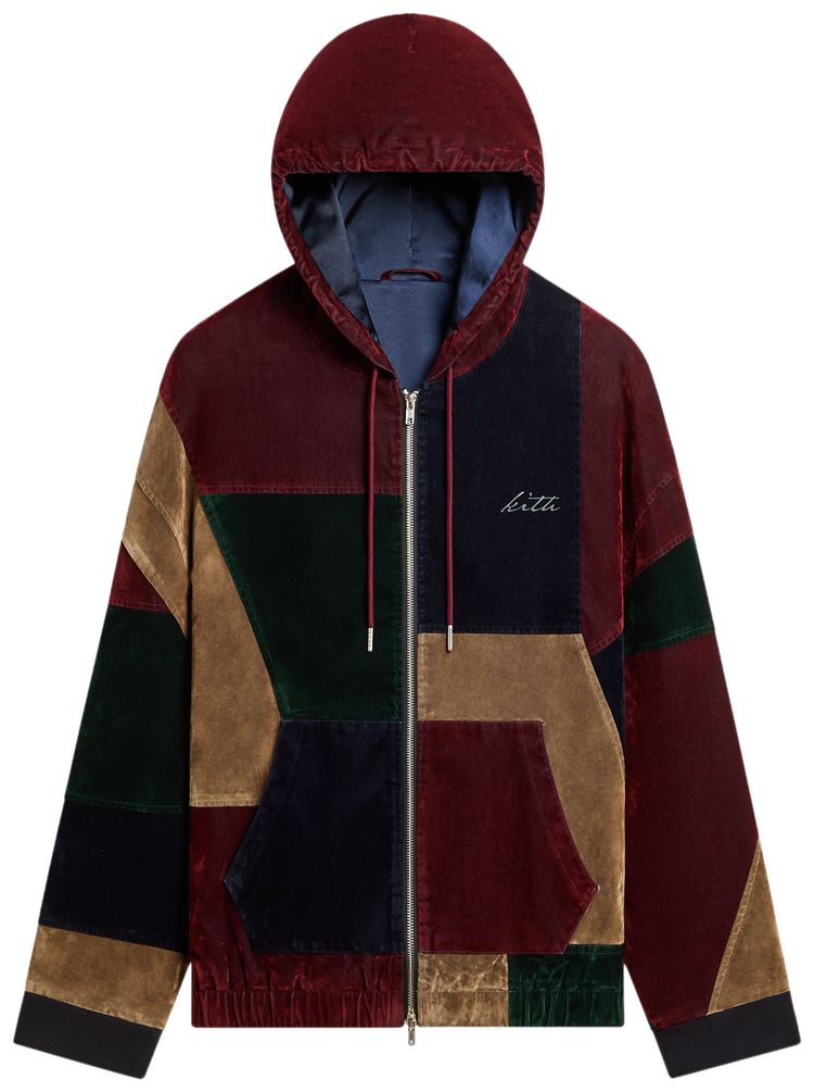 Kith Patchwork Flocked Denim Nyx Hooded Jacket Essence