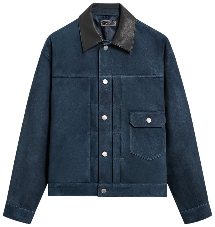 Kith Suede Alonzo Jacket Blue Heron