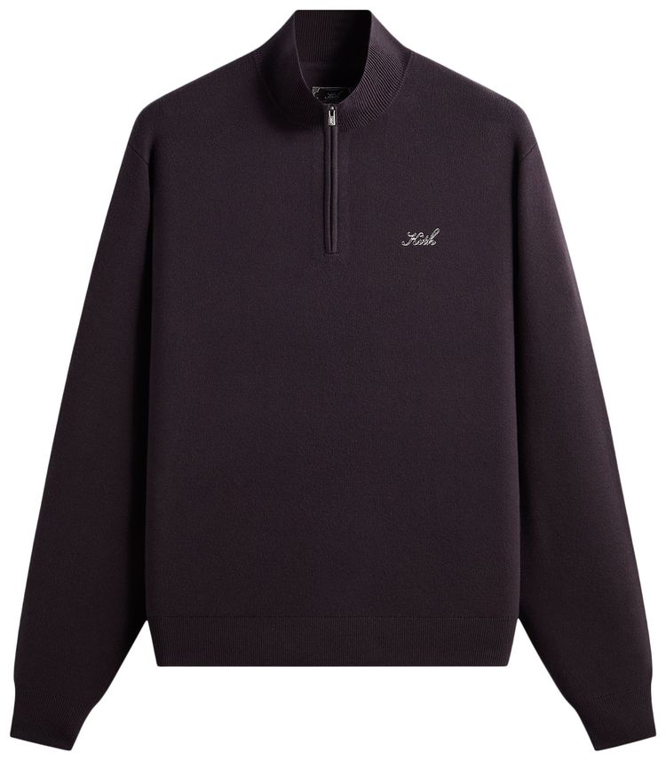 Kith Harmon Quarter Zip Mock Neck Carbon