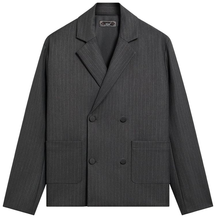 Kith Double Weave Raya Blazer Dark Heather Grey