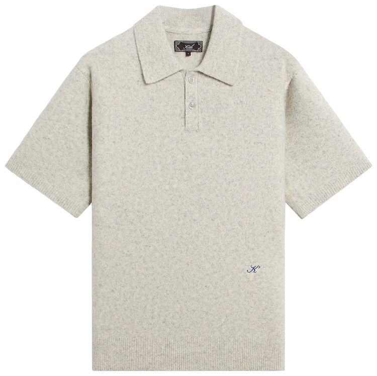 Kith Boucle Tobey Polo Light Heather Grey