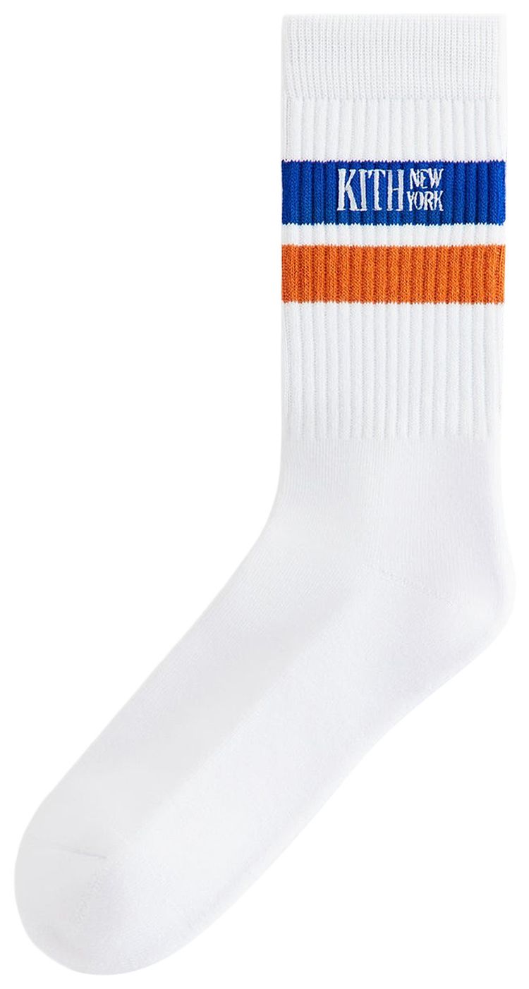 Kith Calf Stripe Socks White