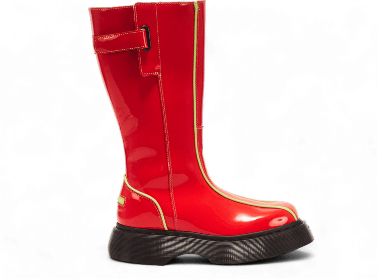 Dr Martens Wmns Buzz Hi Powerpuff Girls Boot Cherry Red