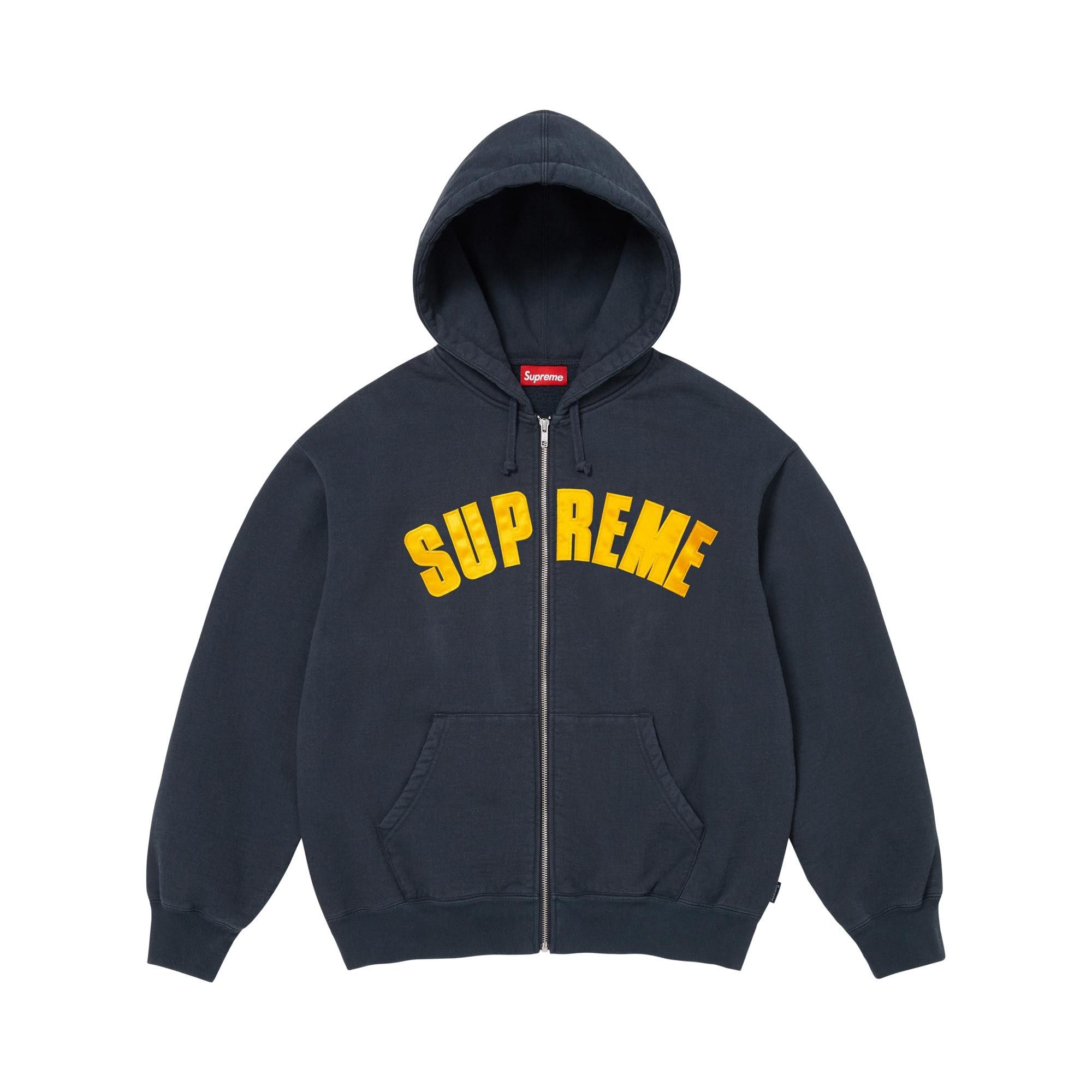 Buy Supreme x Larry Clark Zip Up Hooded Sweatshirt 'Navy