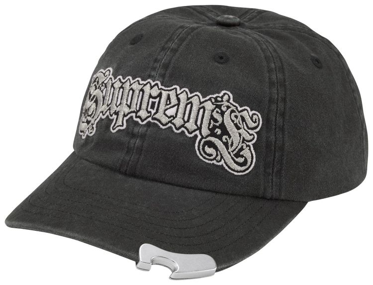 Supreme Bottle Opener 6 Panel Black