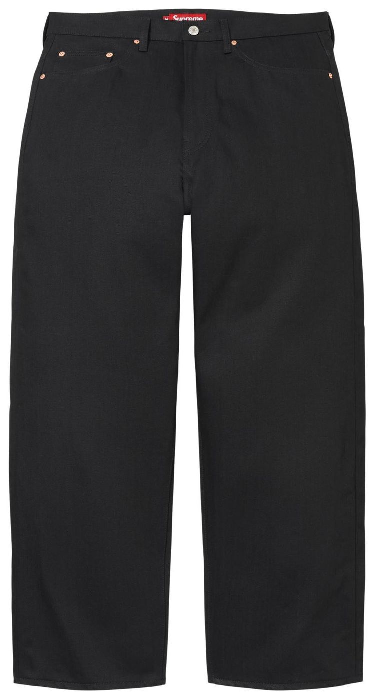 Supreme Baggy Selvedge Jean Rigid Black
