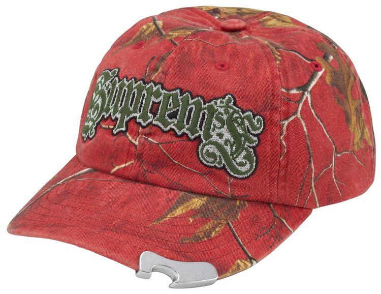 Supreme Bottle Opener 6 Panel Realtree Xtra Red Camo