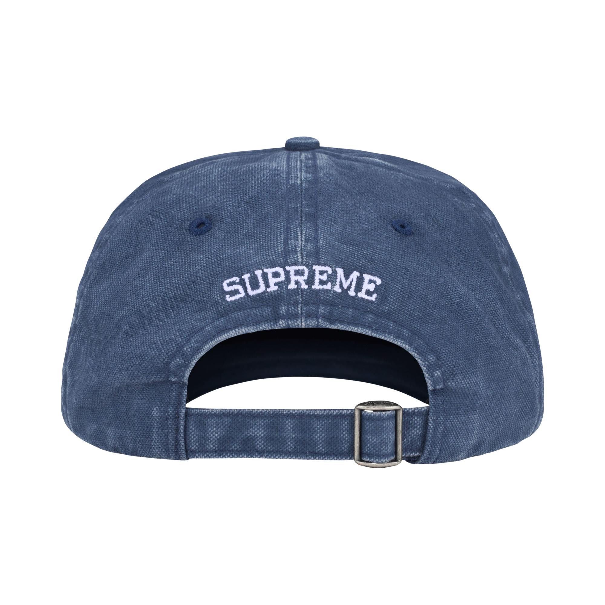 Buy Supreme Washed Canvas S Logo 6-Panel 'Navy' - FW26H3 NAVY