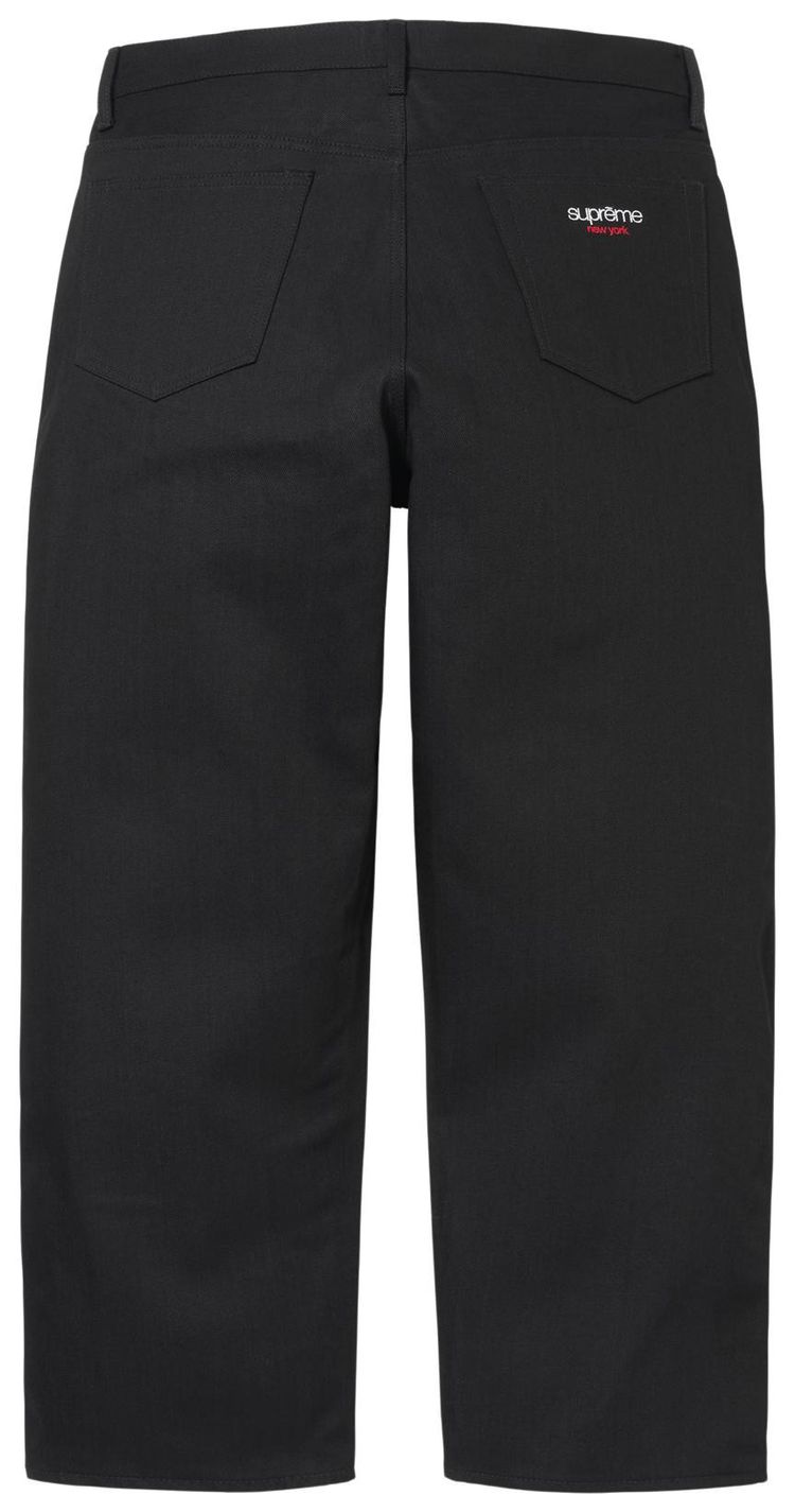 Supreme Baggy Selvedge Jean Rigid Black