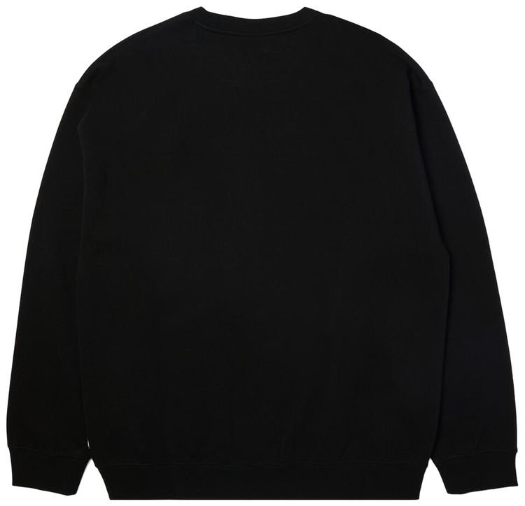 HUF Triple Triangle Embroidered Crew BlackGrey