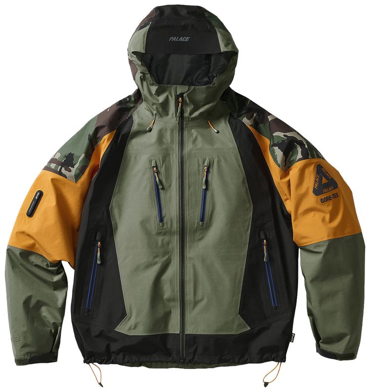 Palace GORE TEX 3L Remix Jacket Green Mix