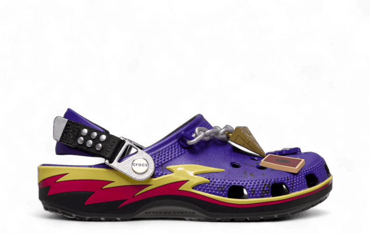 Crocs Classic Clog Yu Gi Oh Yugi Yami Purple Multi Color