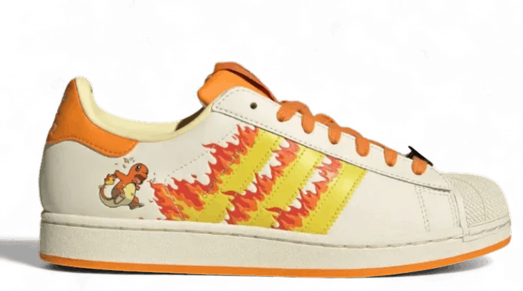 Pokemon x adidas Superstar Charmander