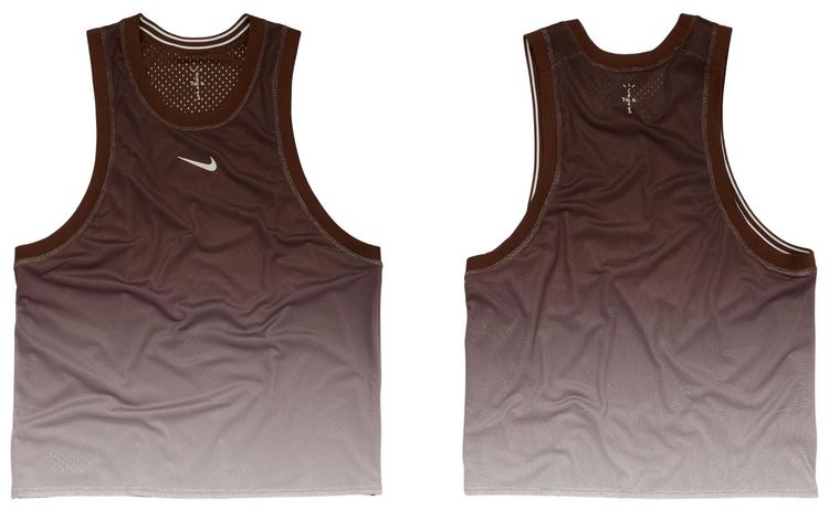 Cactus Jack by Travis Scott x Nikecourt Dri Fit Slam Cactus Jack Reversible Tank Top Brown