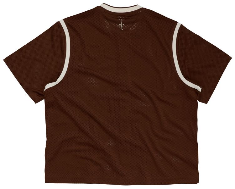 Cactus Jack by Travis Scott x Nikecourt Dri Fit Slam Cactus Jack Shooting Shirt Brown