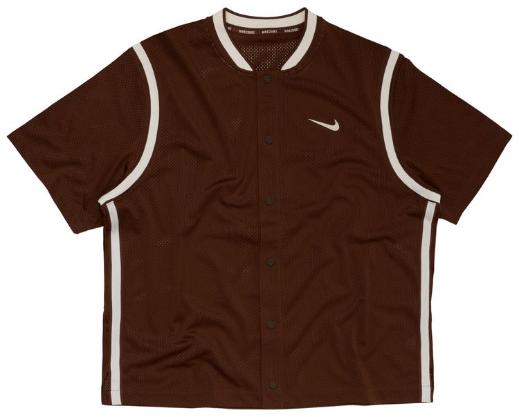 Cactus Jack by Travis Scott x Nikecourt Dri Fit Slam Cactus Jack Shooting Shirt Brown