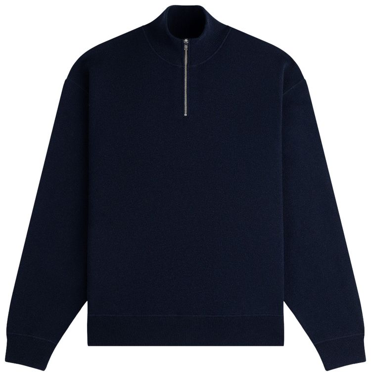 Aime Leon Dore Quarter Zip Pavilion Cashmere Pullover Sky Captain