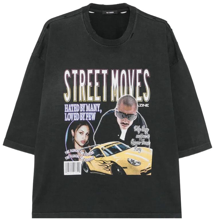Willy Chavarria Street Moves Buffalo T Shirts Black Beauty
