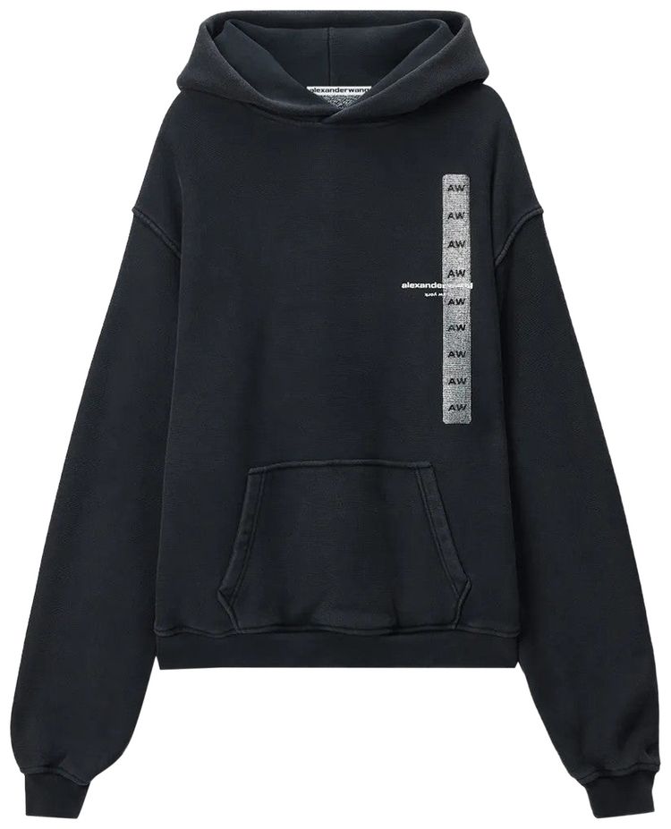Alexander Wang Flasher Graphic Hoodie Black