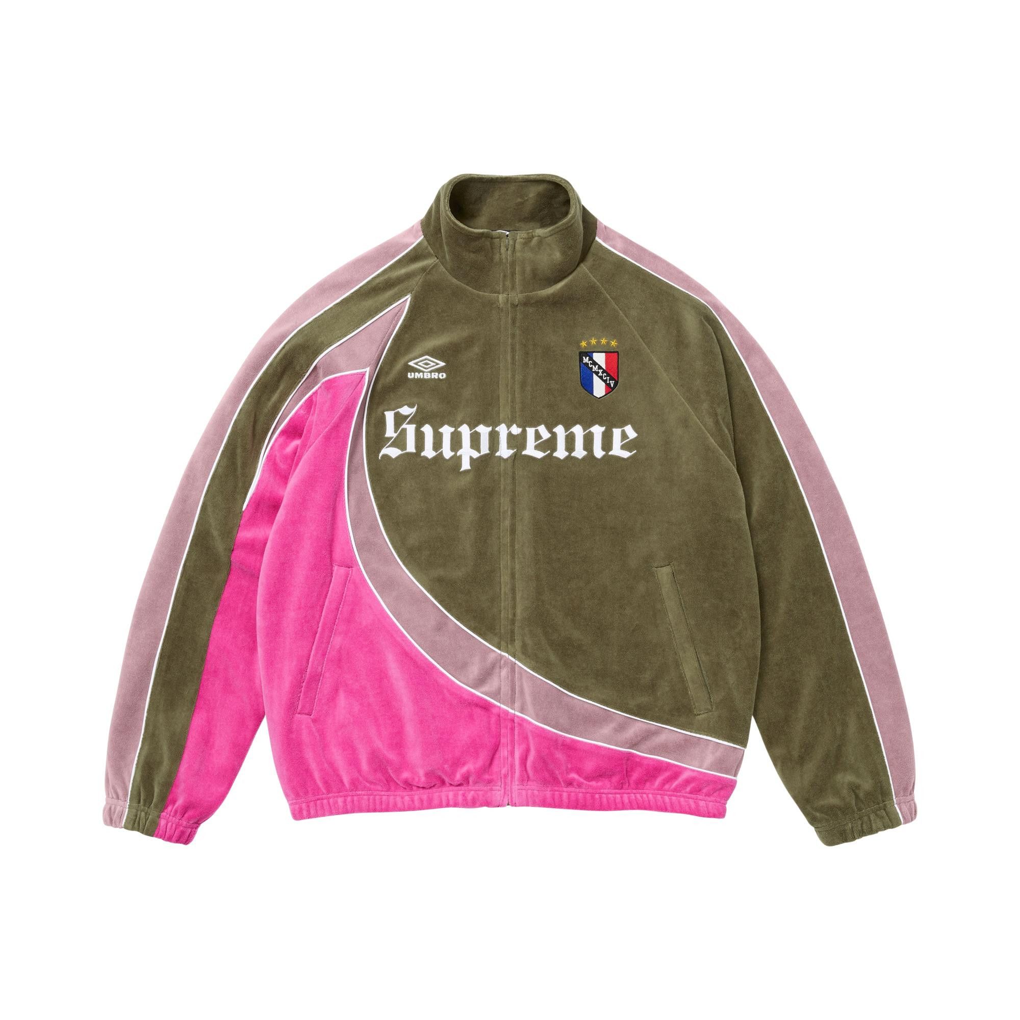 Buy Supreme x Umbro Velour Track Jacket 'Olive' - FW26J54 OLIVE | GOAT