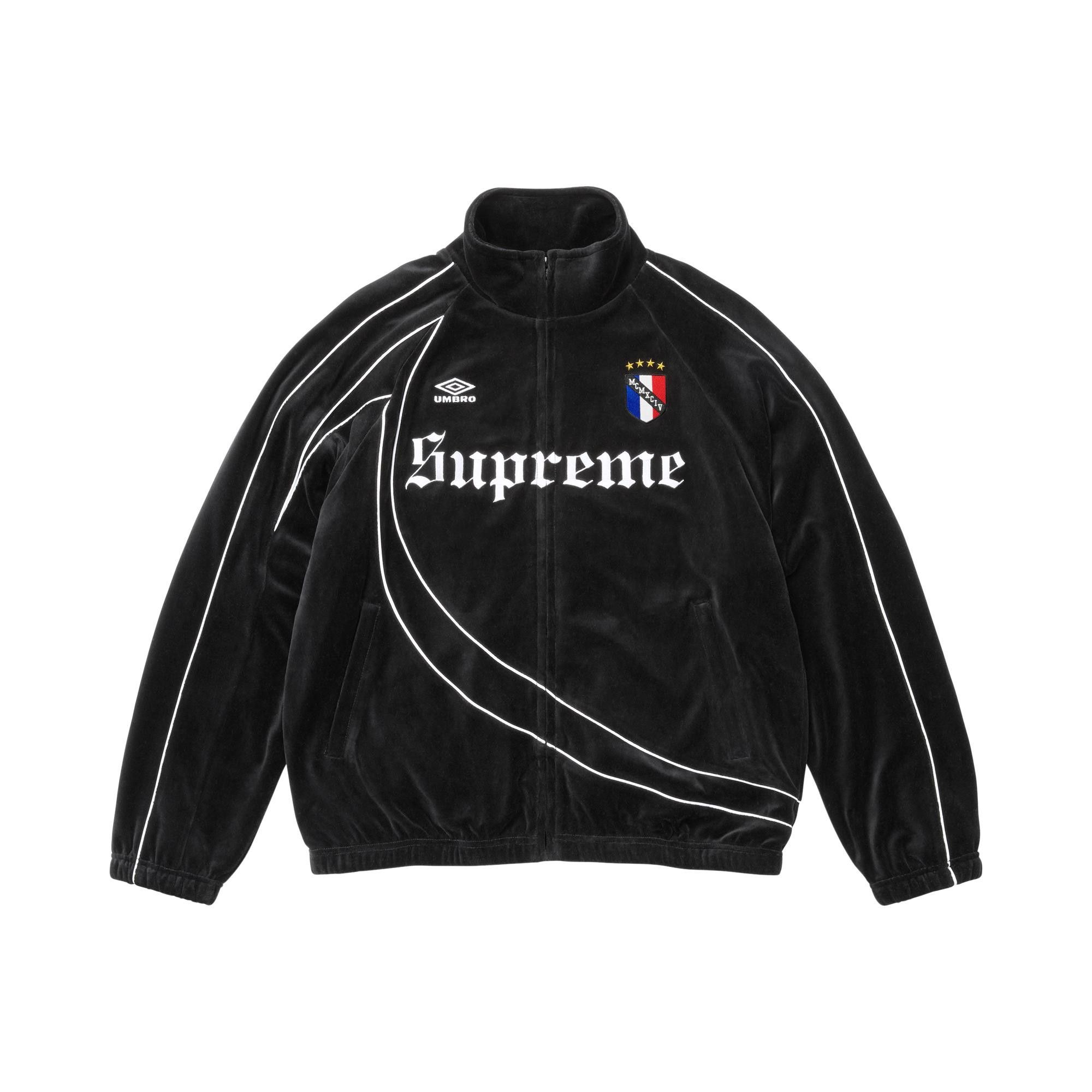 Buy Supreme x Umbro Velour Track Jacket 'Black' - FW26J54 BLACK | GOAT