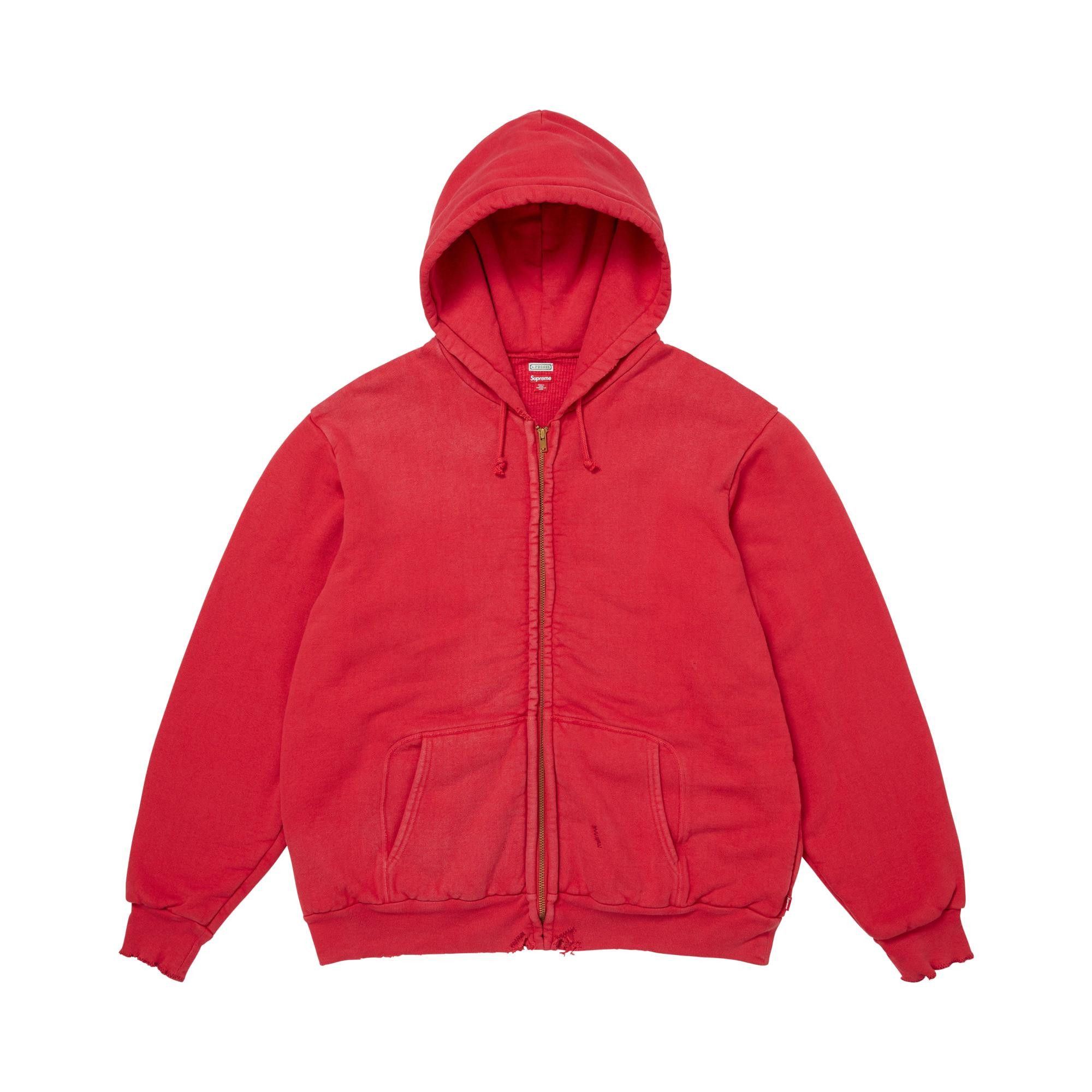 Buy Supreme x A.Presse Vintage Zip Up Hooded Sweatshirt 'Red