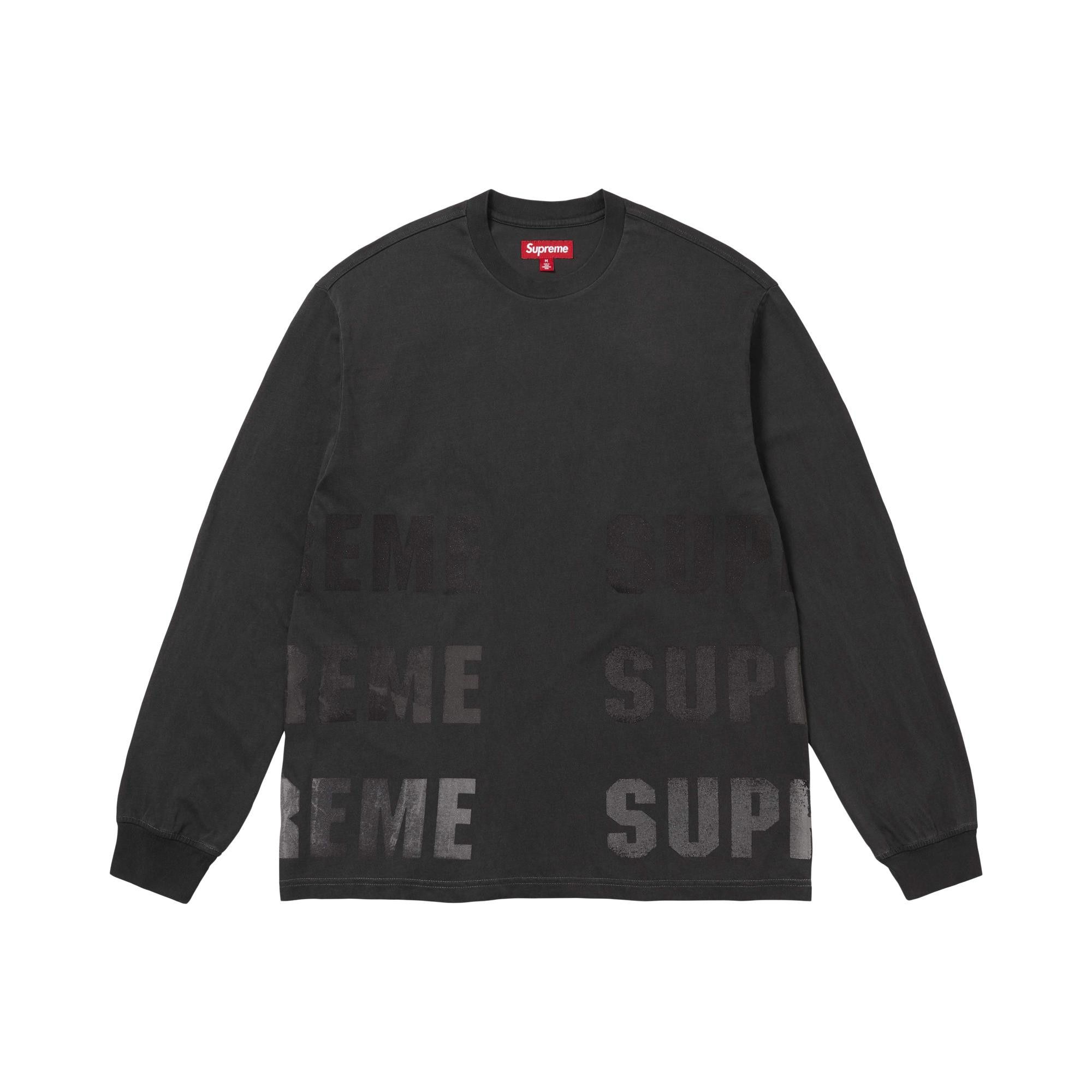 Buy Supreme Reflective Long-Sleeve Top 'Black' - FW26KN40 BLACK | GOAT
