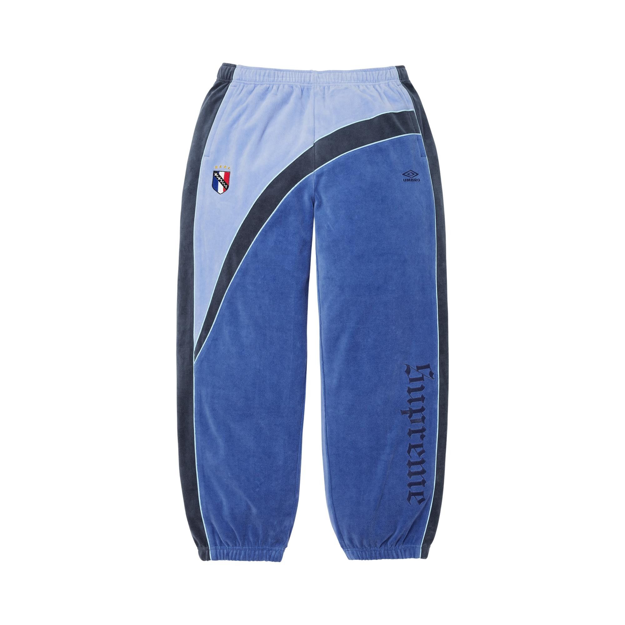 Buy Supreme x Umbro Velour Track Pant 'Blue' - FW26P35 BLUE | GOAT