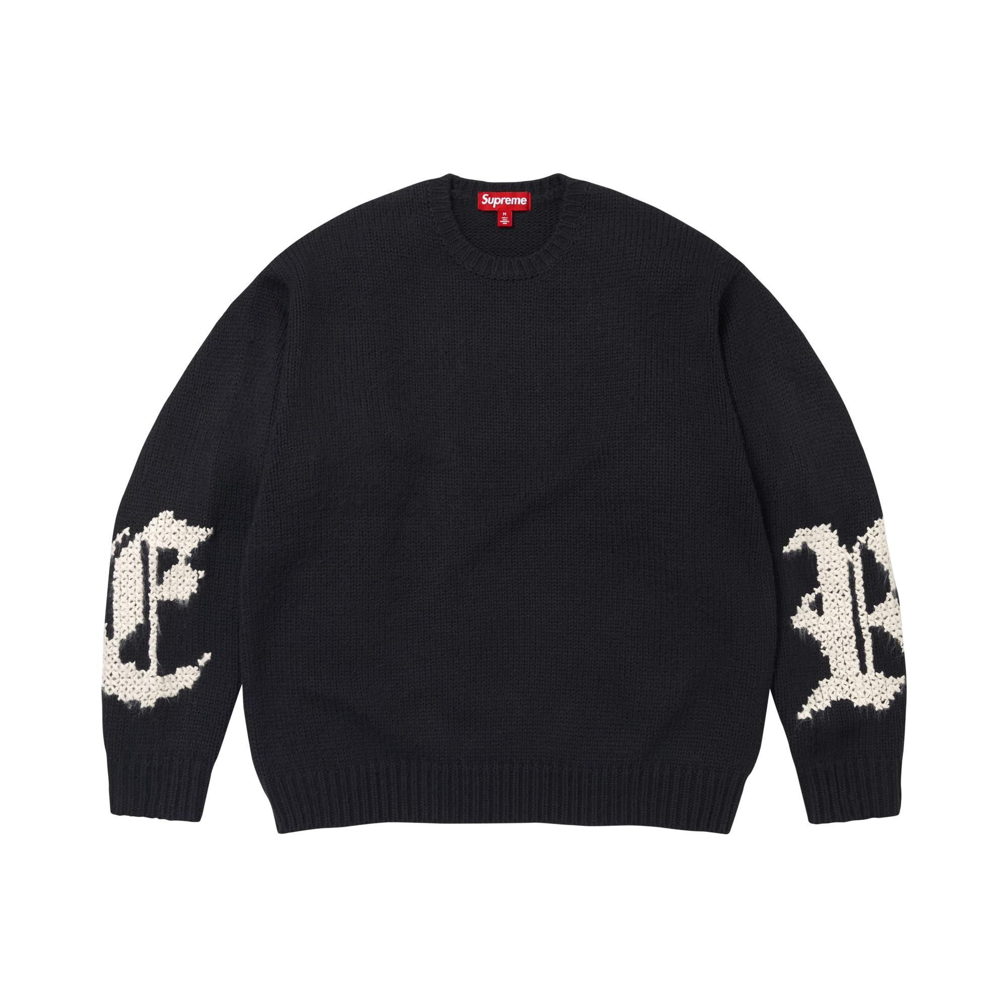 Buy Supreme Cross Stitch Logo Sweater 'Black' - FW26SK19 BLACK | GOAT