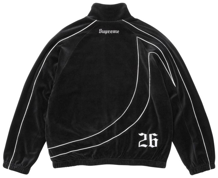 Supreme x Umbro Velour Track Jacket Black