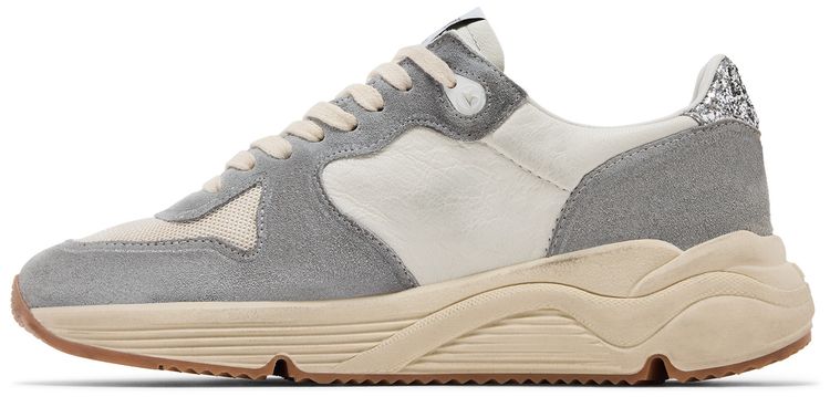 Golden Goose Wmns Running Sole Silver White Cream