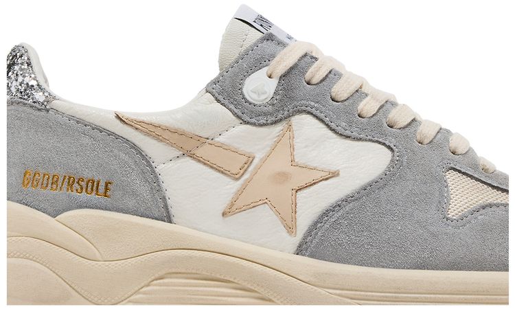 Golden Goose Wmns Running Sole Silver White Cream