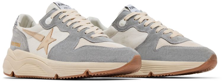 Golden Goose Wmns Running Sole Silver White Cream