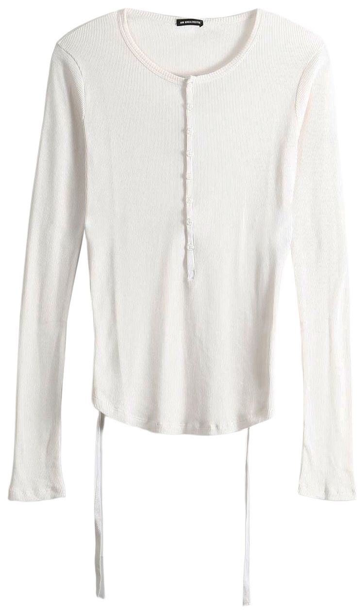 Ann Demeulemeester Hamar Wrinkled Serafino Top Cream