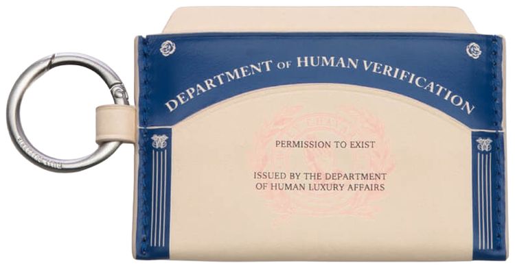 Willy Chavarria Human Verification Wallet Royal BlueWhite
