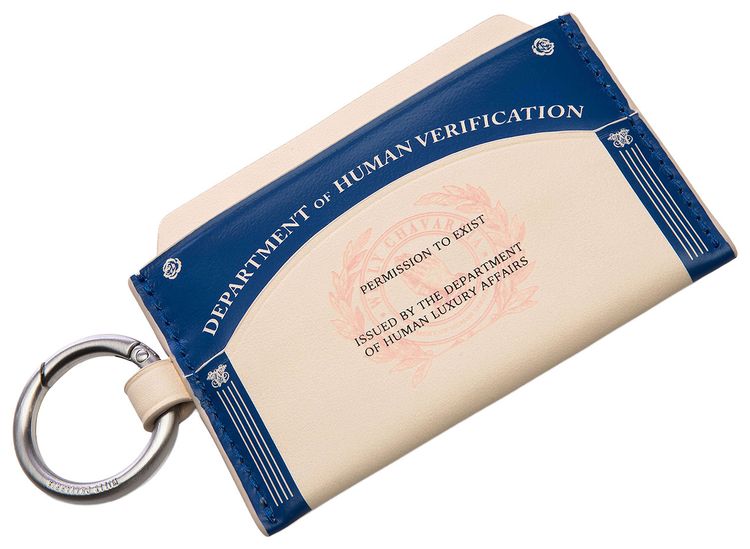 Willy Chavarria Human Verification Wallet Royal BlueWhite
