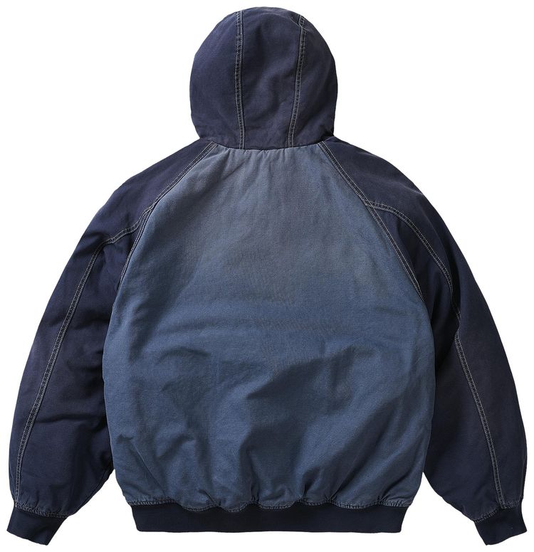 Palace 10oz Hooded Canvas Jacket Navy  Blue