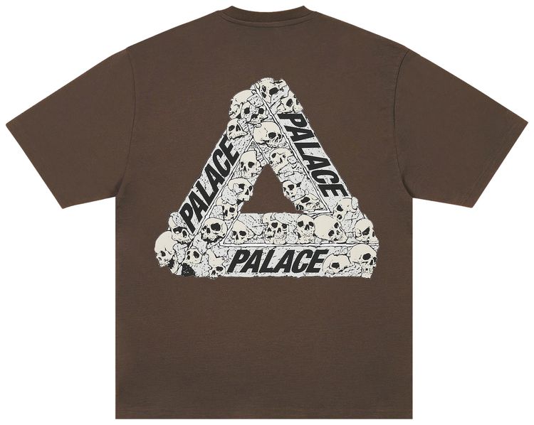 Palace Skull Tri T Shirt Chocco Brown