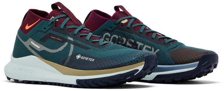 Nike React Pegasus Trail 4 GTX V2 Deep Jungle Khaki Night Maroon