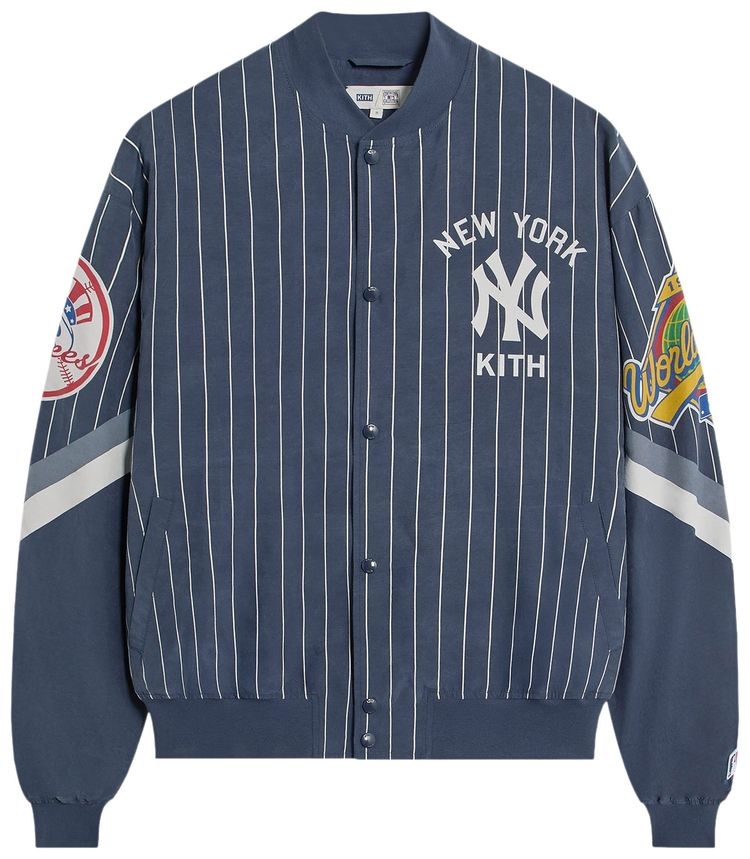 Kith For The New York Yankees Cupro Ferris Jacket Nocturnal