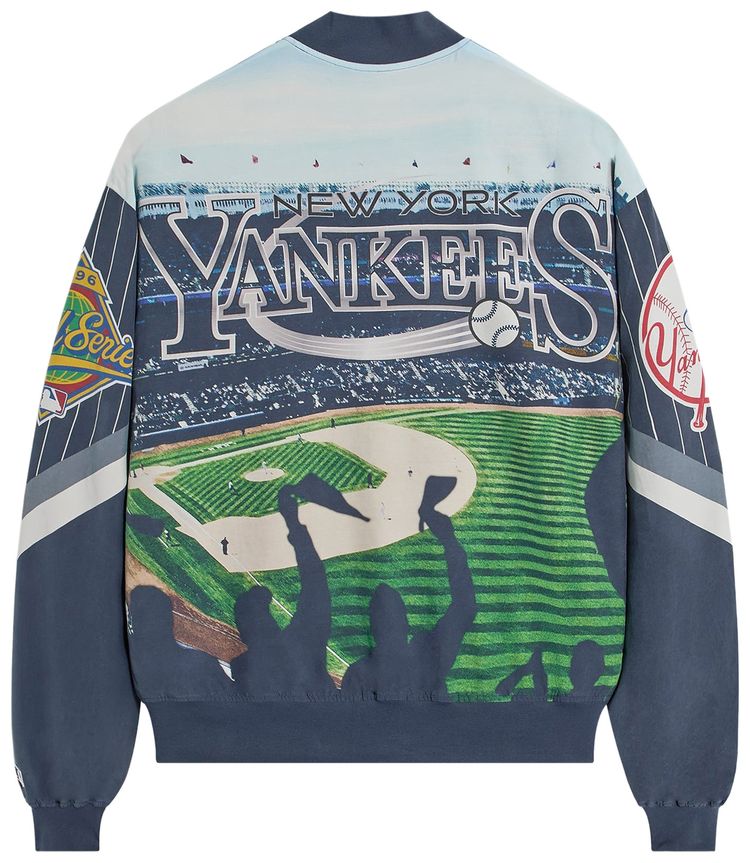 Kith For The New York Yankees Cupro Ferris Jacket Nocturnal